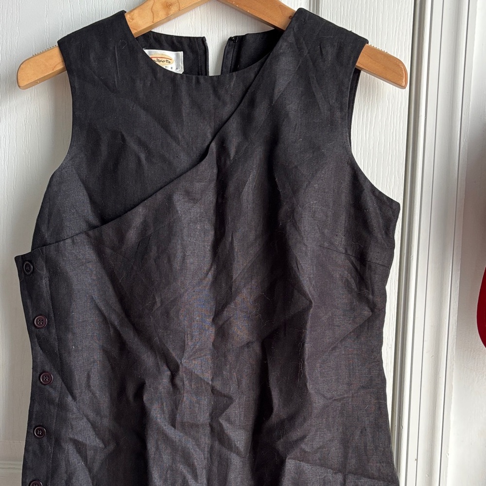 Talbots Linen Sleeveless Dress - Picture 4 of 7